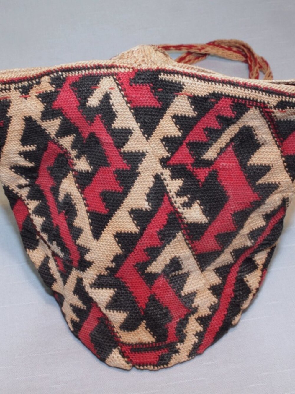 Antique Chacara Kra Ngäbe-Bugl Hand Woven Natural Fibers Small Bag Panama